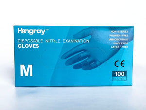 Hongray  Nitrile Examination Gloves - Australian landed (1 Carton - 10 boxes x 100 pcs)